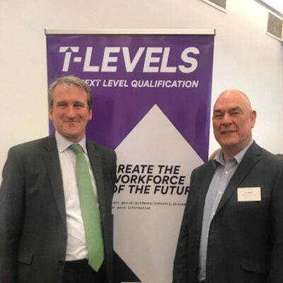 John Callaghan with Rt Hon Damian Hinds