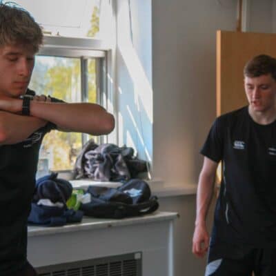 students training at gym at Stratford-Upon-Avon College