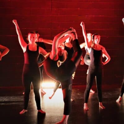 Red survivor dance performing arts at Stratford College
