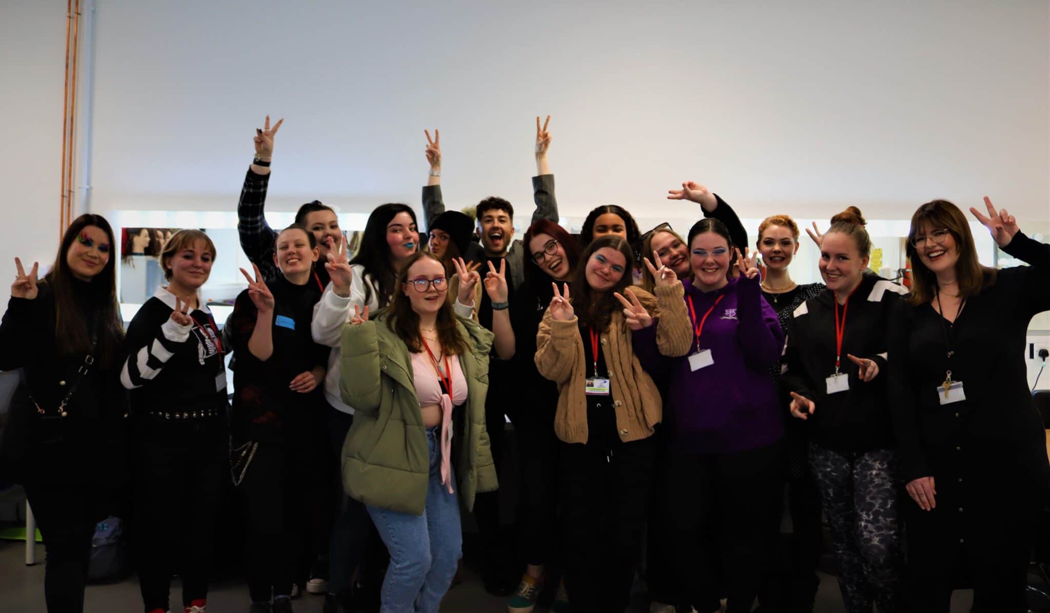 Group of students with Craig