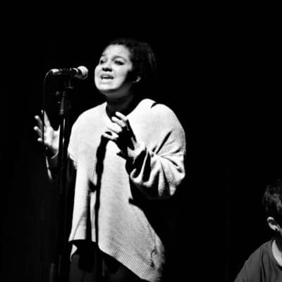 Daisy Clarke on mic