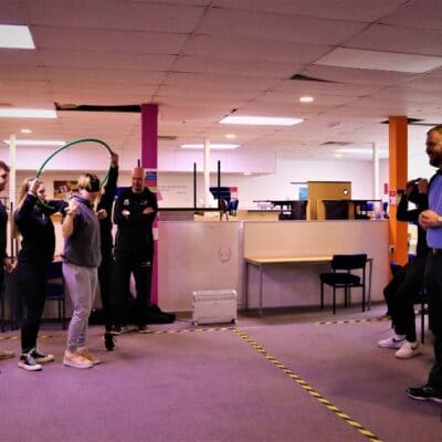 Hoop exercises with RAF