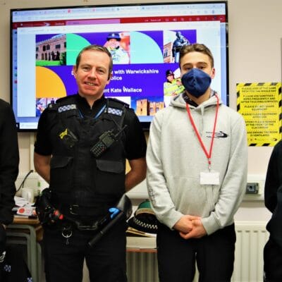 PC Lund with students