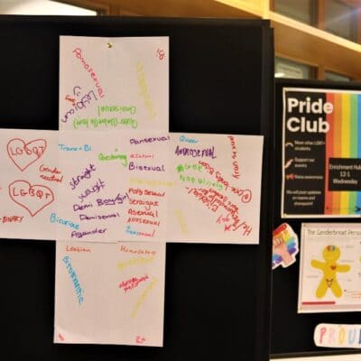 Plus on board with other LGBT information