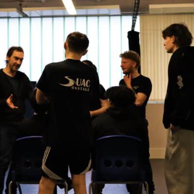 Joseph teaching students