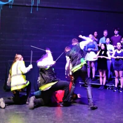 Action police scene
