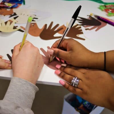 Signing hands