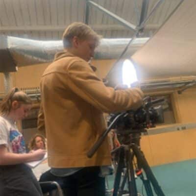 Lewis filming