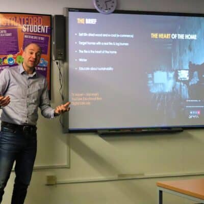 Scott from spark media presenting