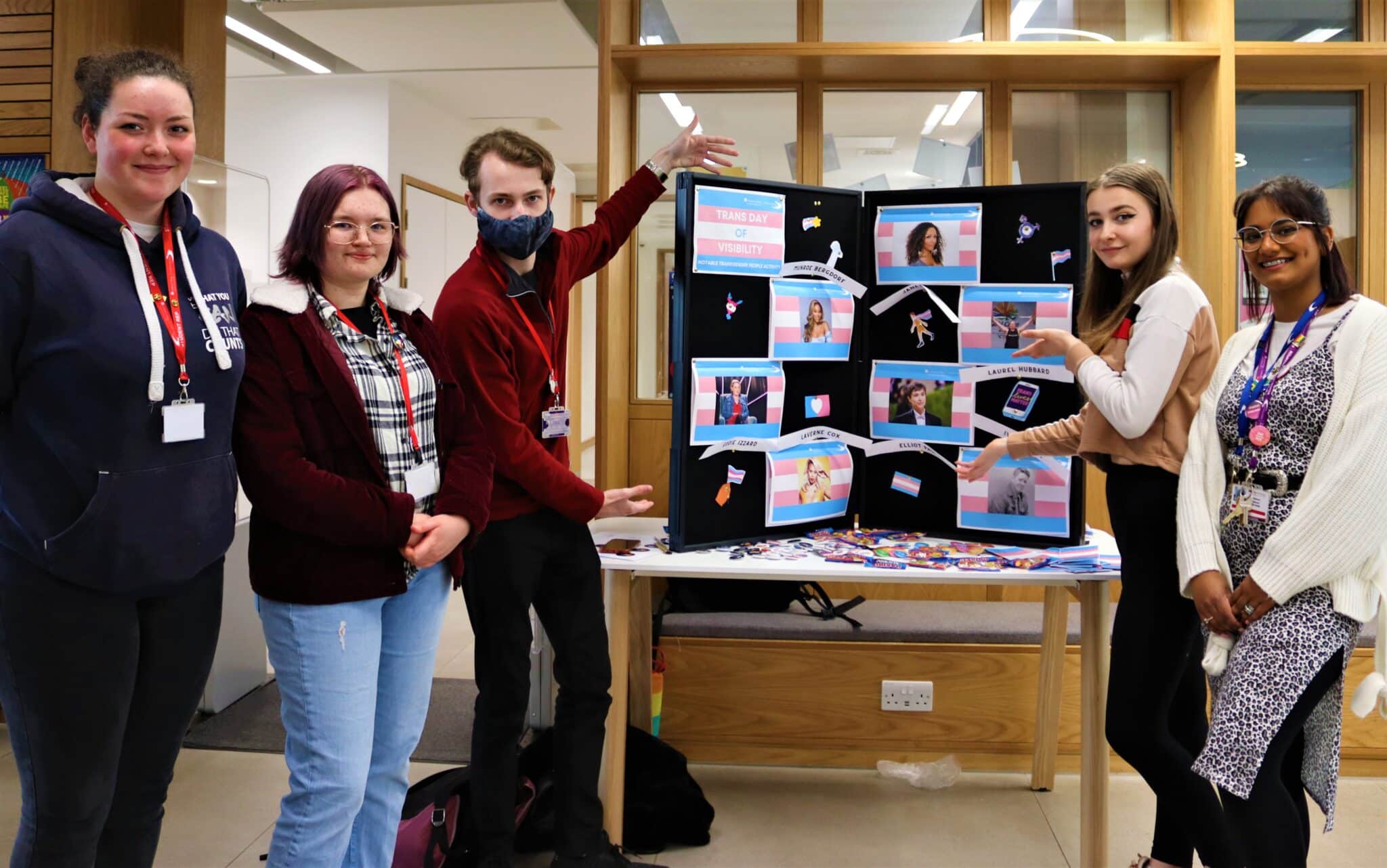 Pride group at Trans visibility event