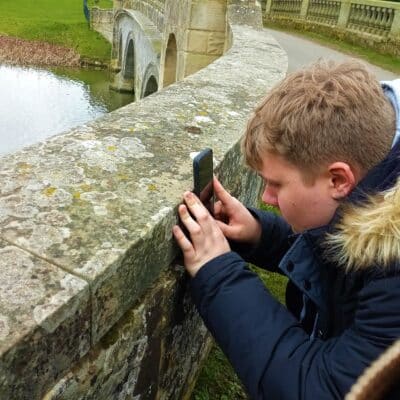 Cam Hawker taking photo