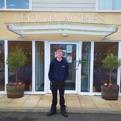 luke barry outside four acres