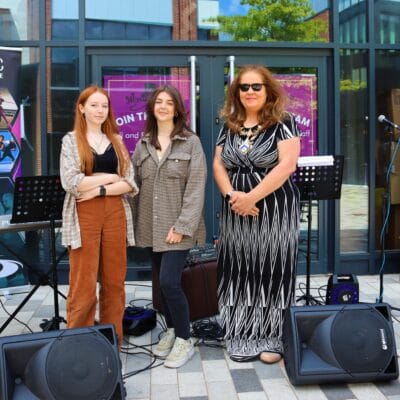 Mayor and Music students