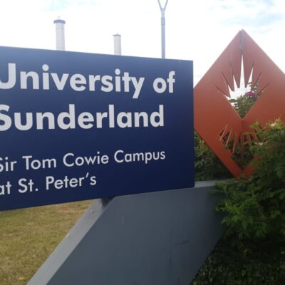 Sunderland Uni sign