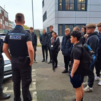 Police outside