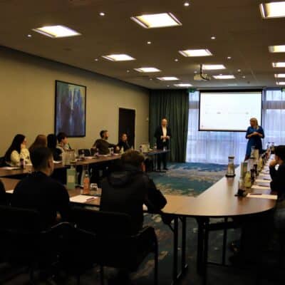 meeting business students