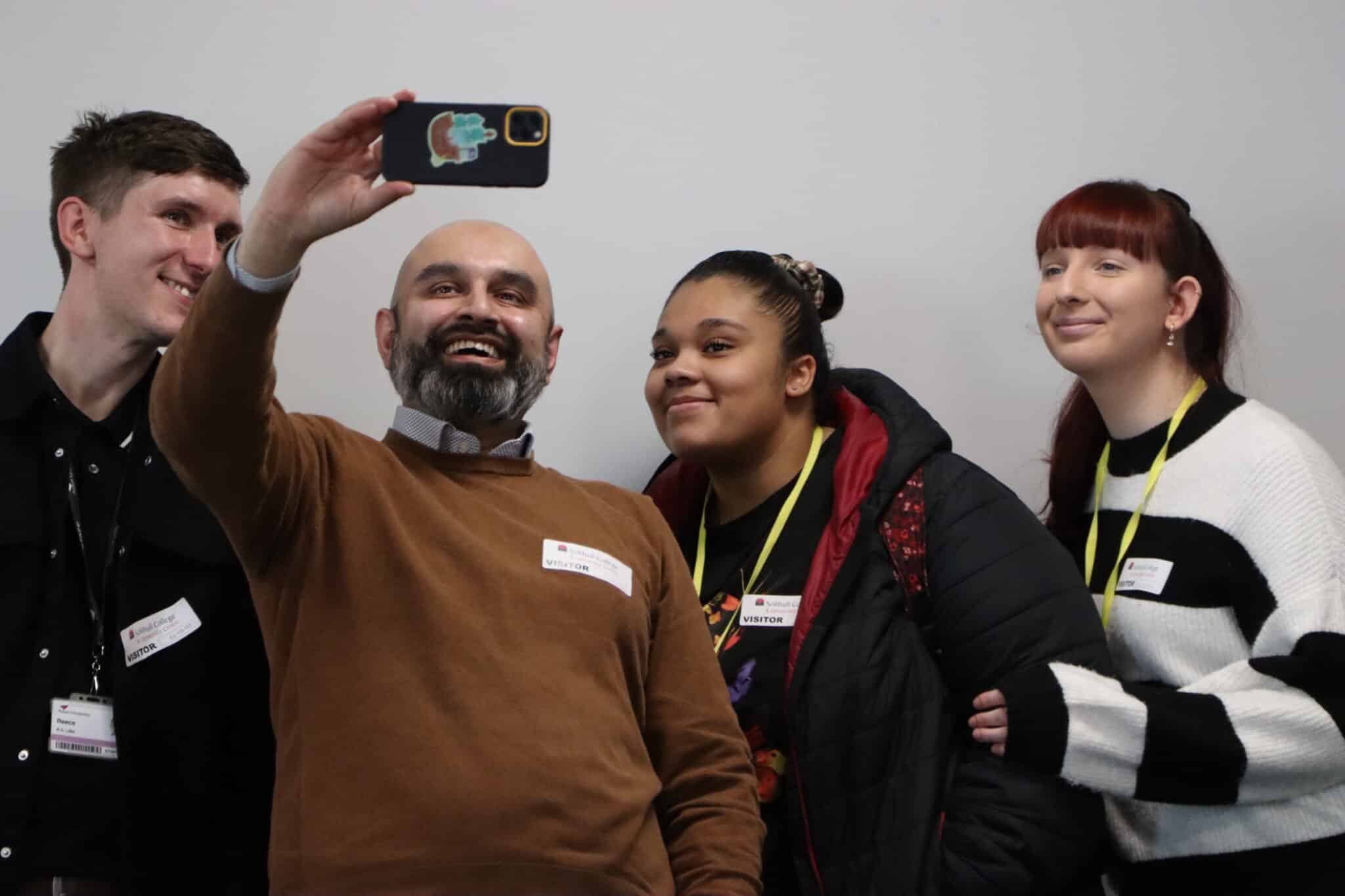 selfie group shot