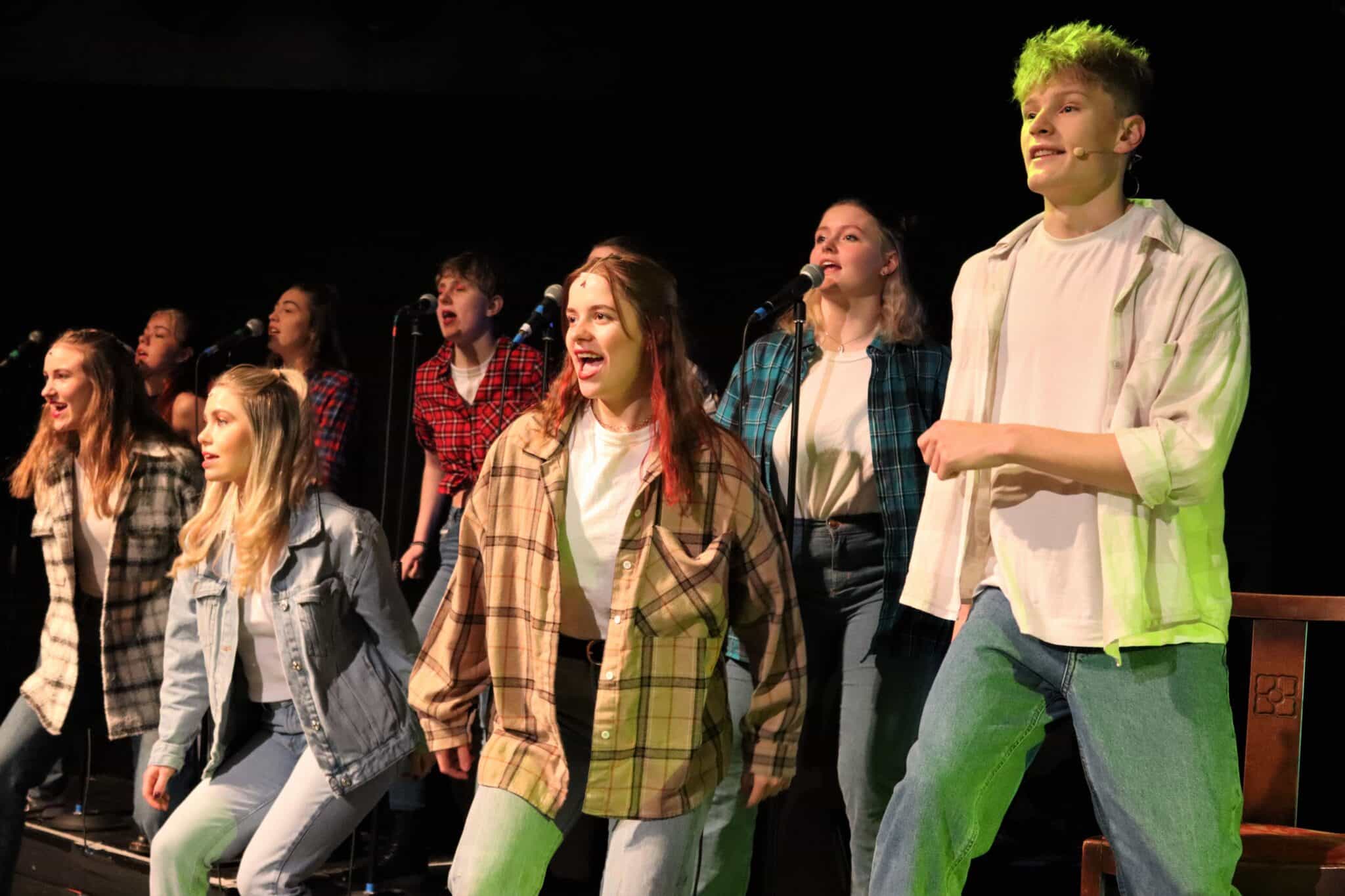 Students performing in Musical's ROCK XIII - The Final Stand