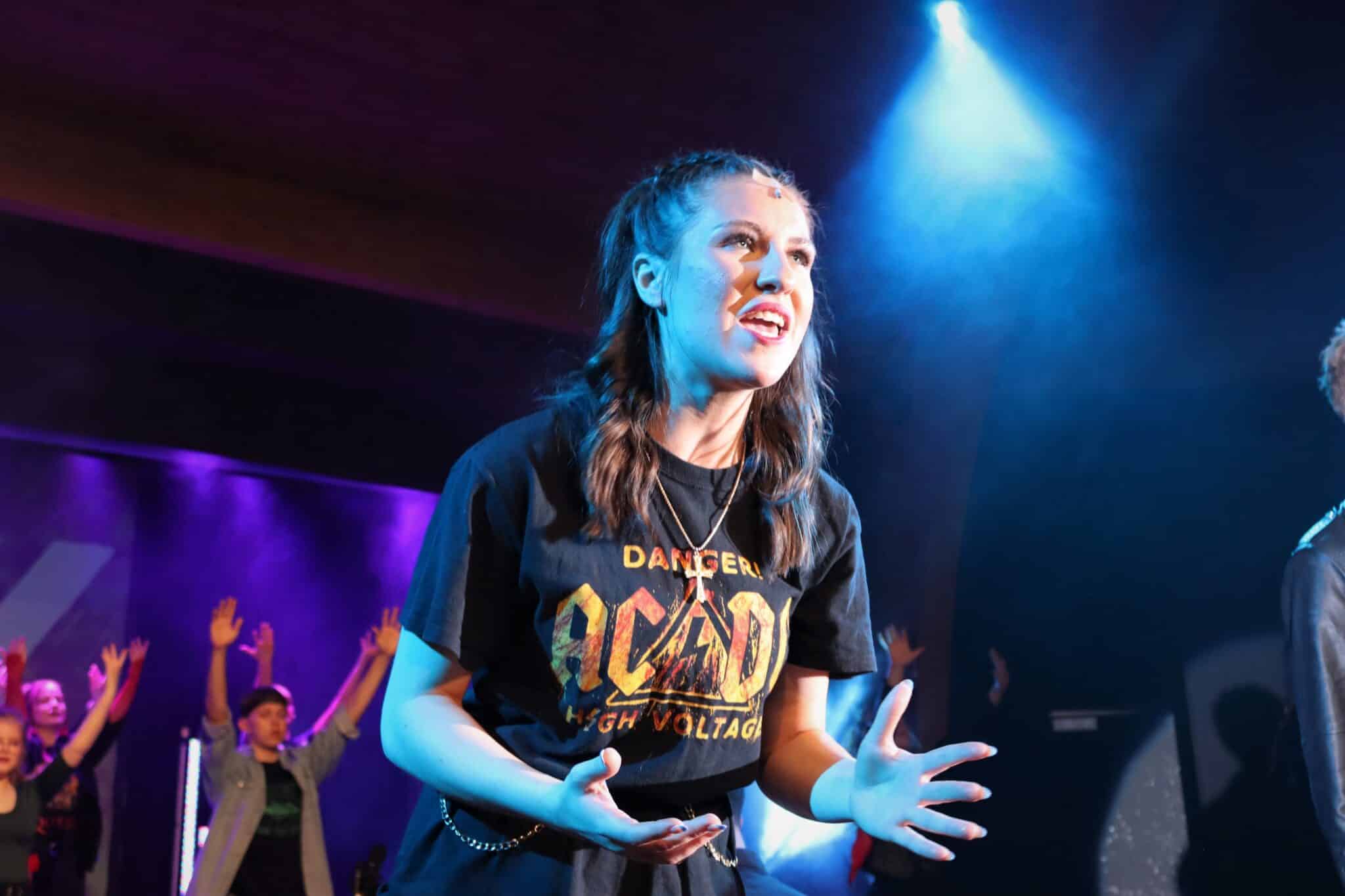 Students performing in Musical's ROCK XIII - The Final Stand