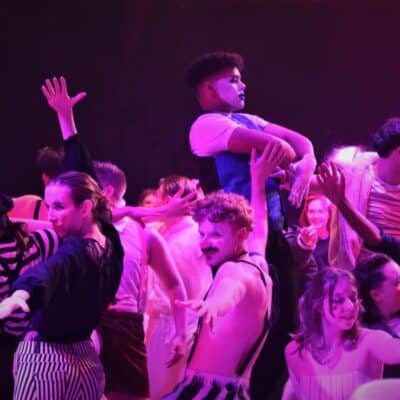 Students in their cabaret