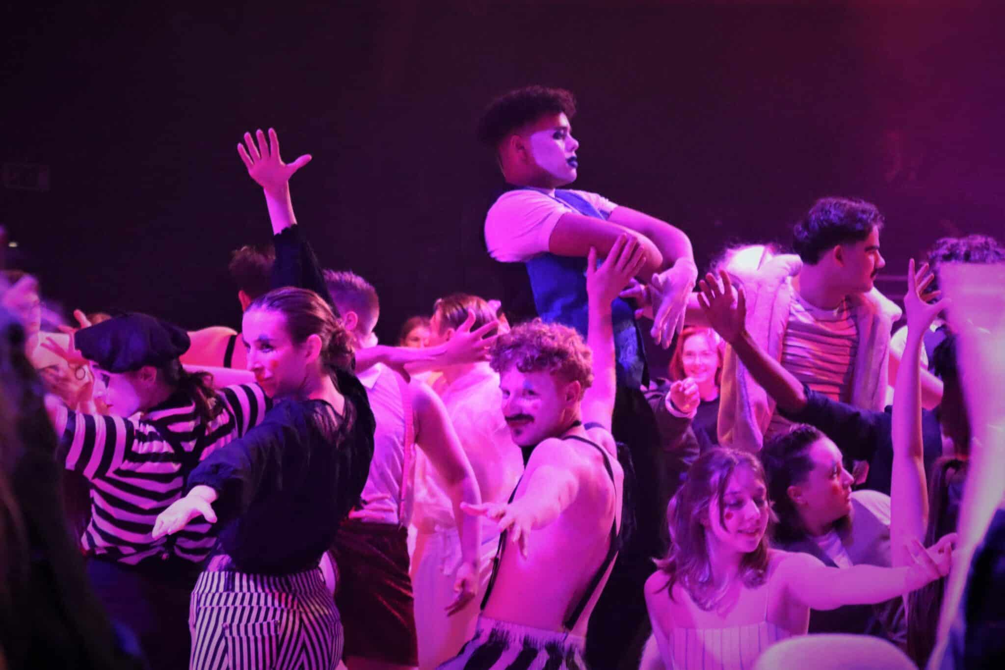 Students in their cabaret