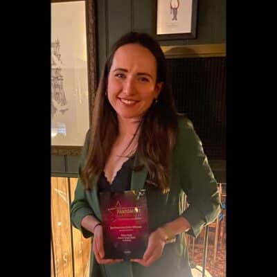 Alice with award