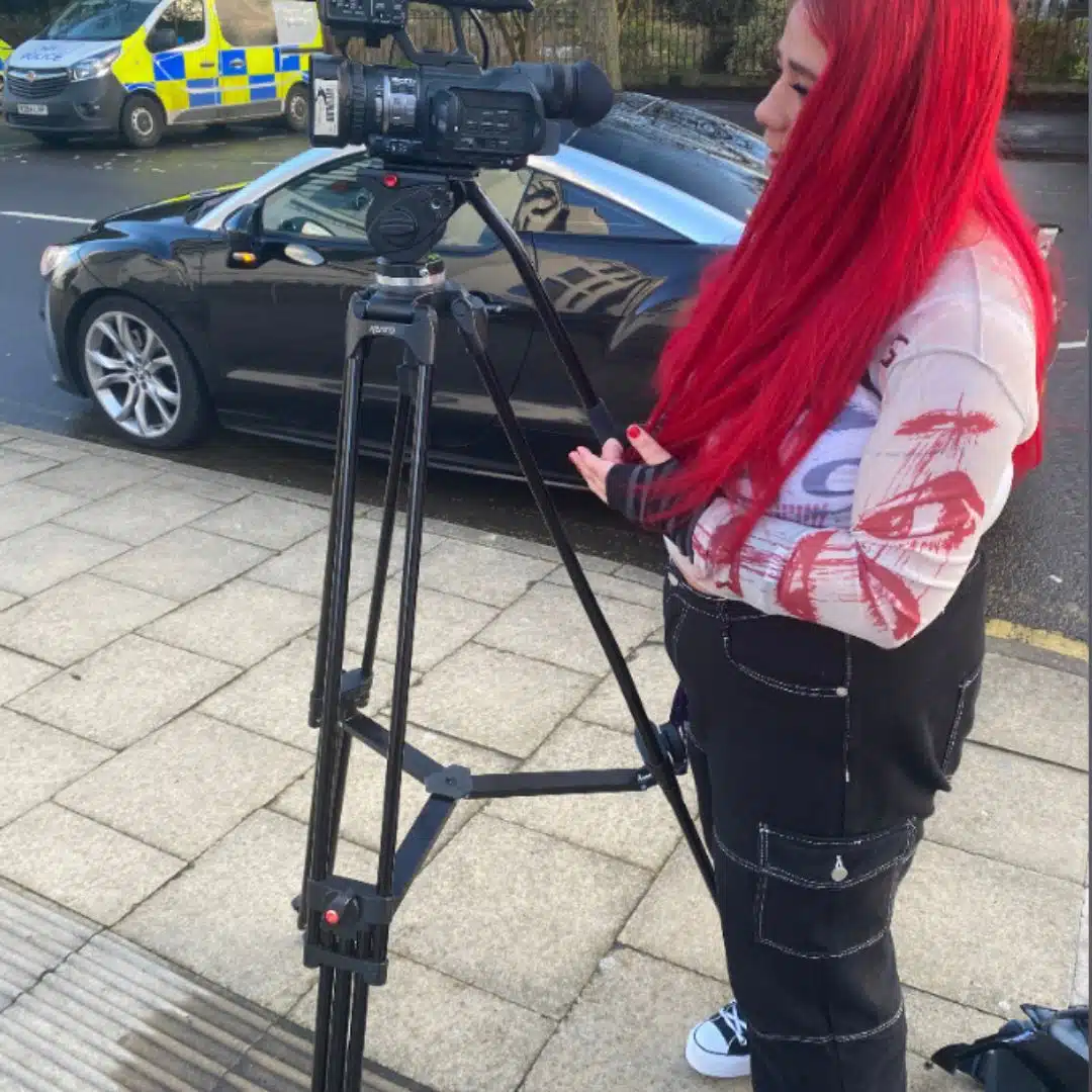 Becca and camera