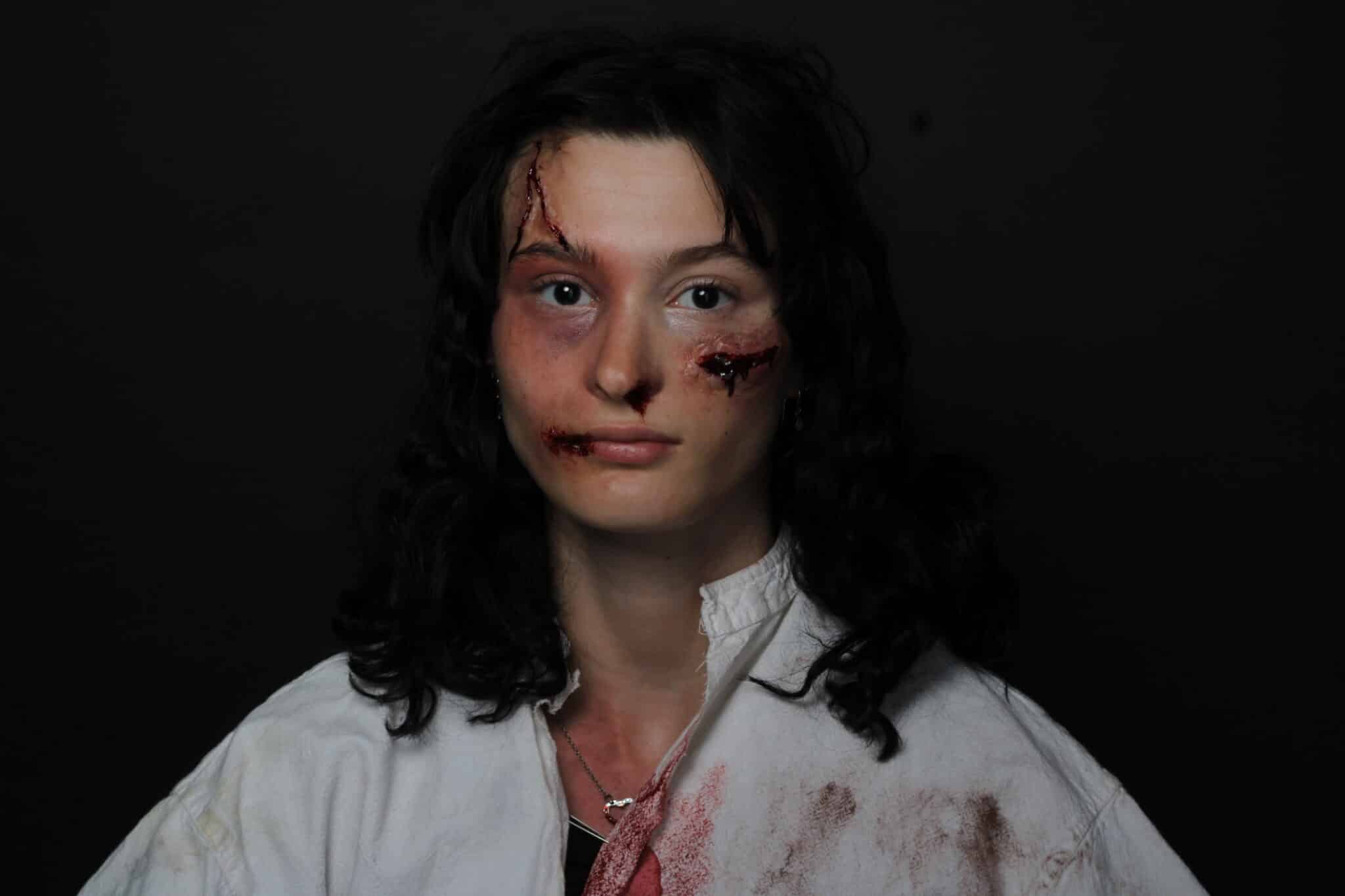 Performing Arts students - Make Up students in casualty make up