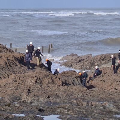 skern lodge residential- students near the sea