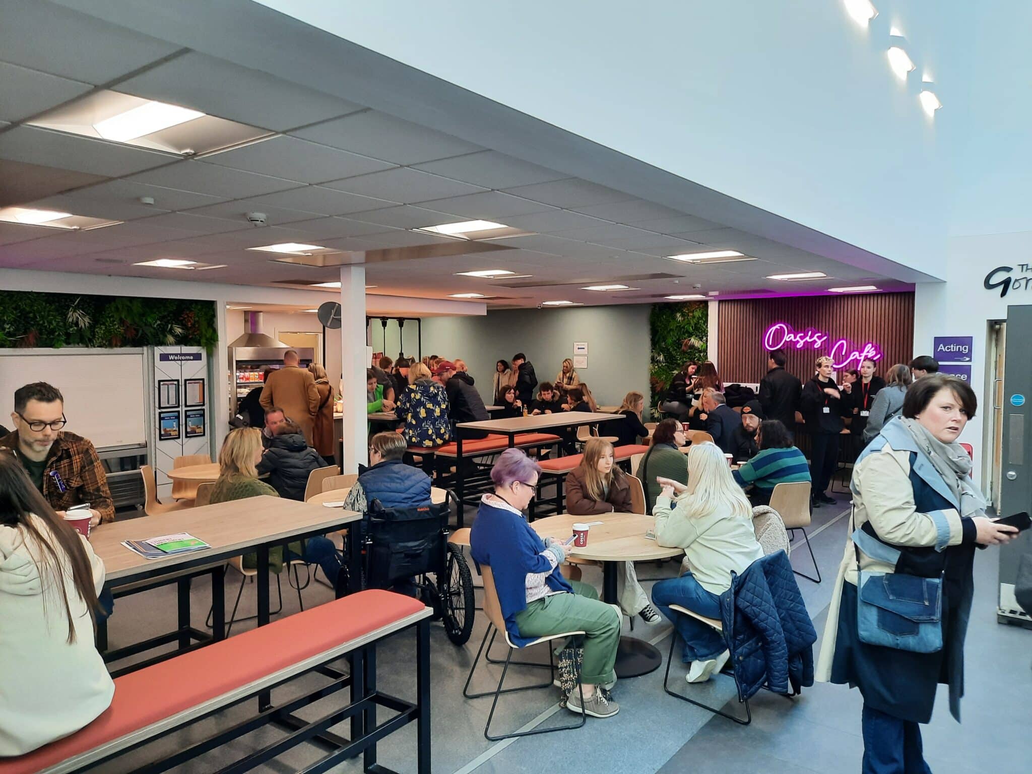 College showcases brand new campus - Oasis cafe