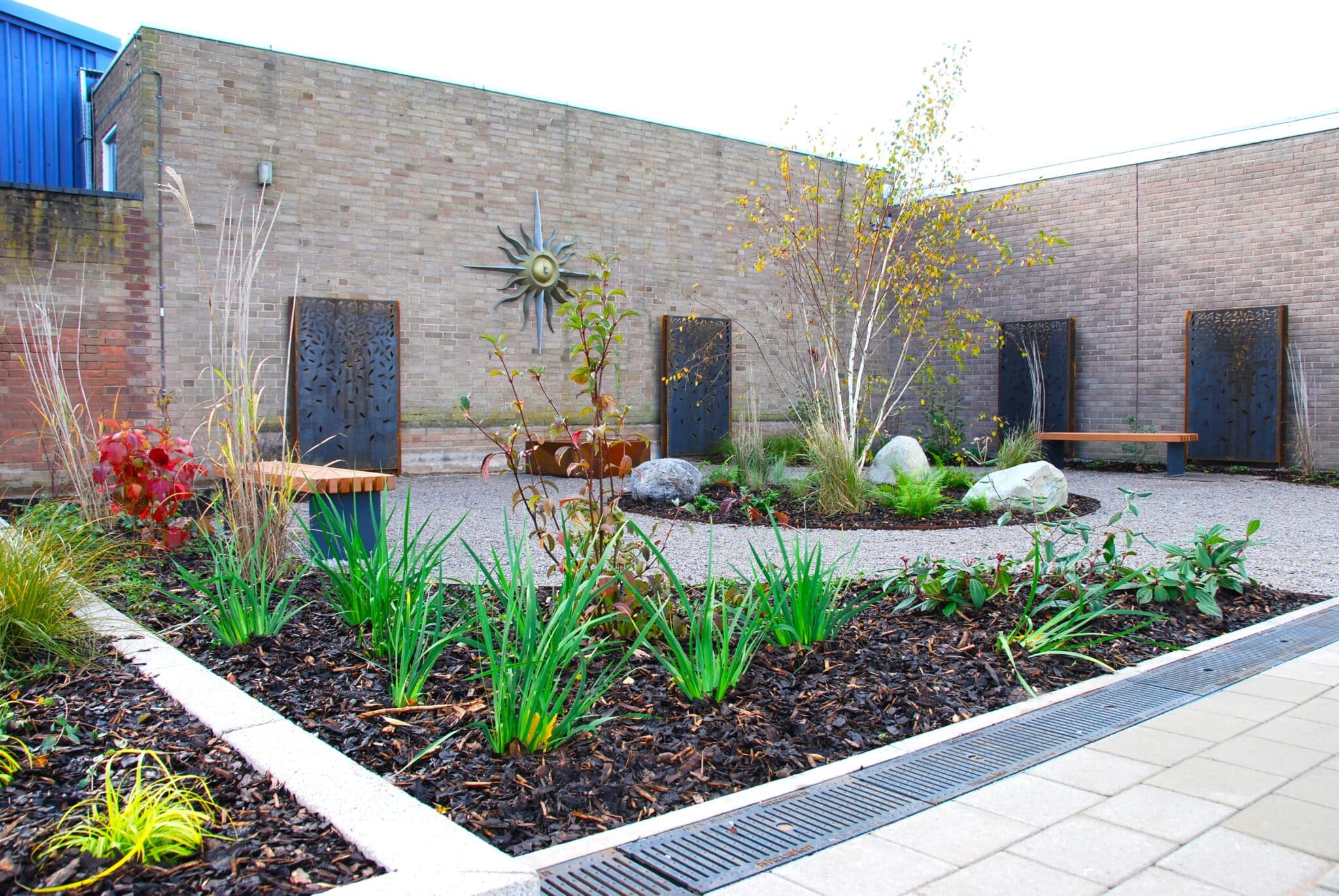 College showcases brand new campus - garden