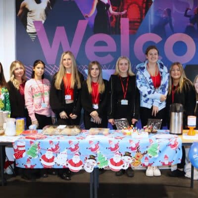 Travel & Tourism students fundraise for Acorns Children’s Hospice - food table