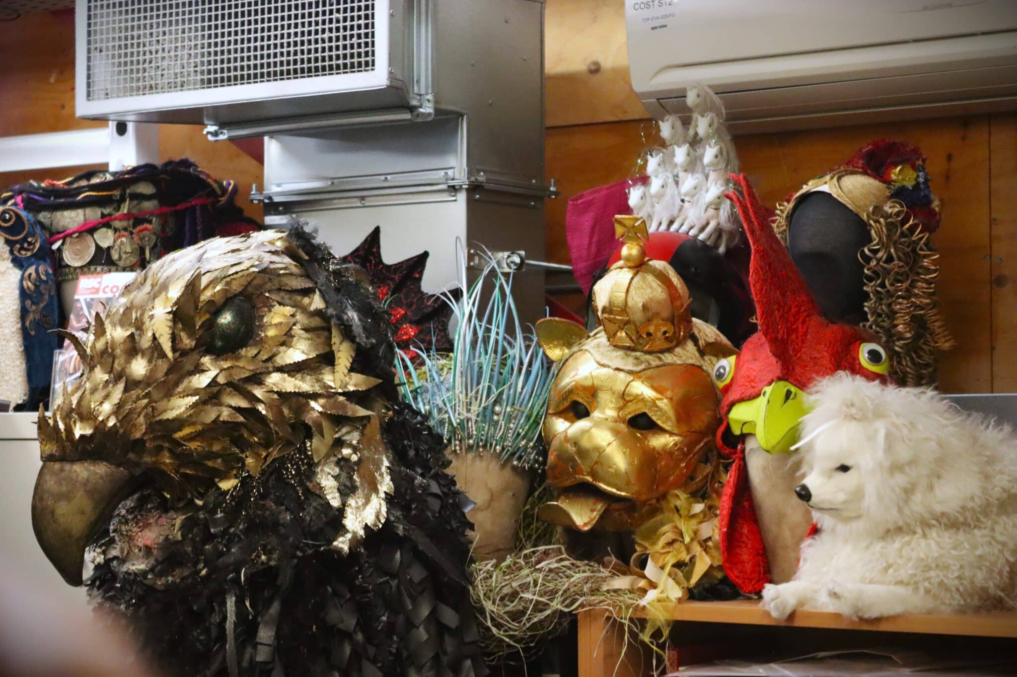 Fashion students visit the RSC - masks