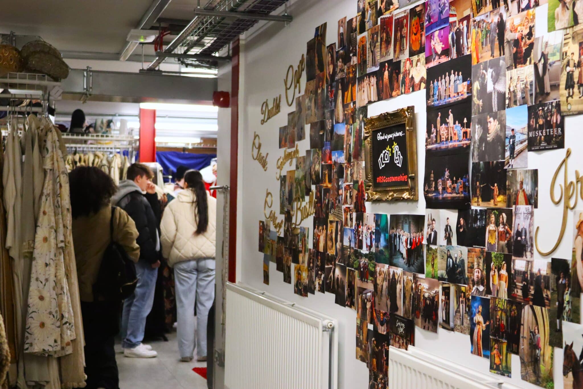 Fashion students visit the RSC - wall mural