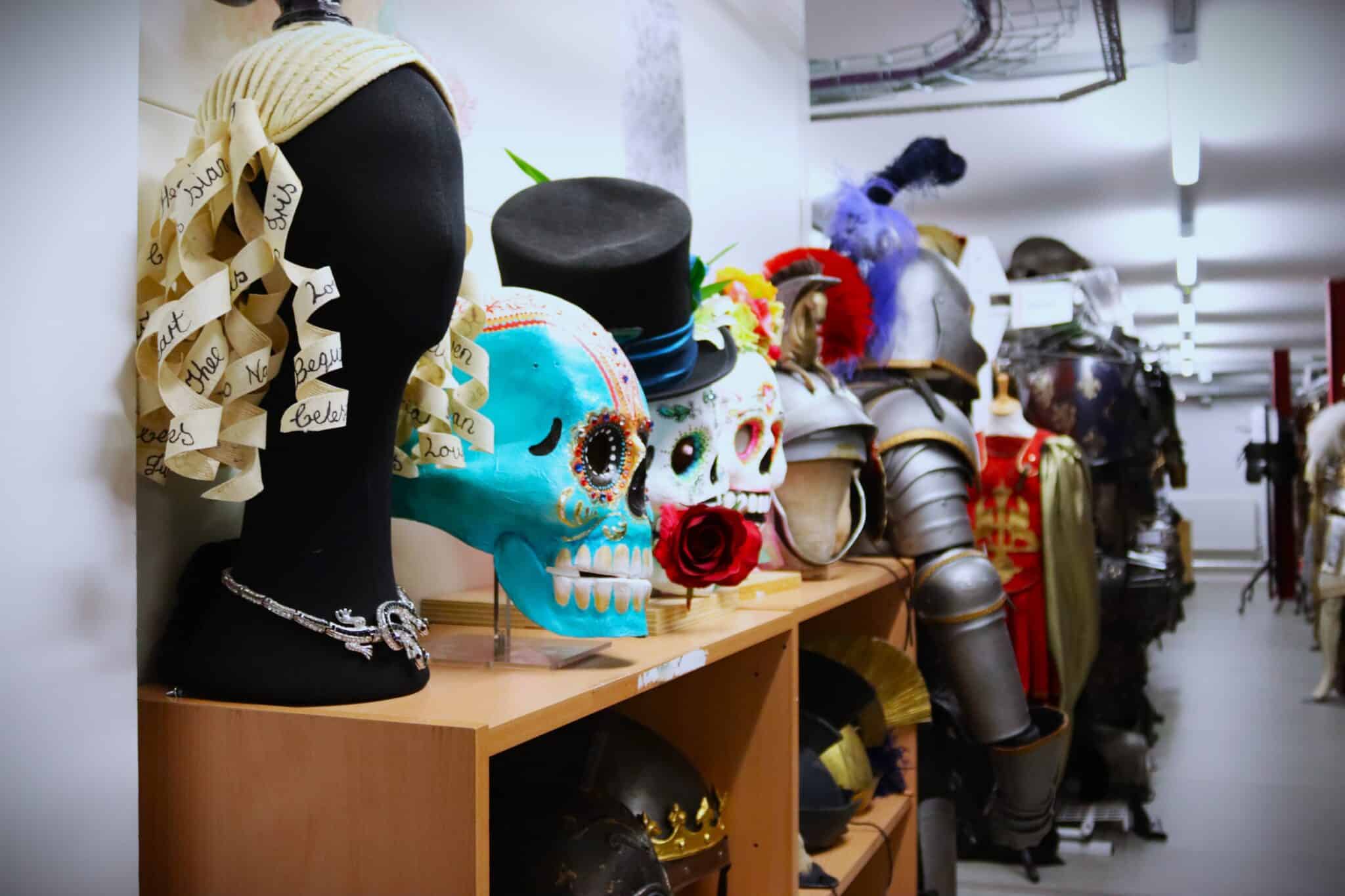 Fashion students visit the RSC - fashions heads