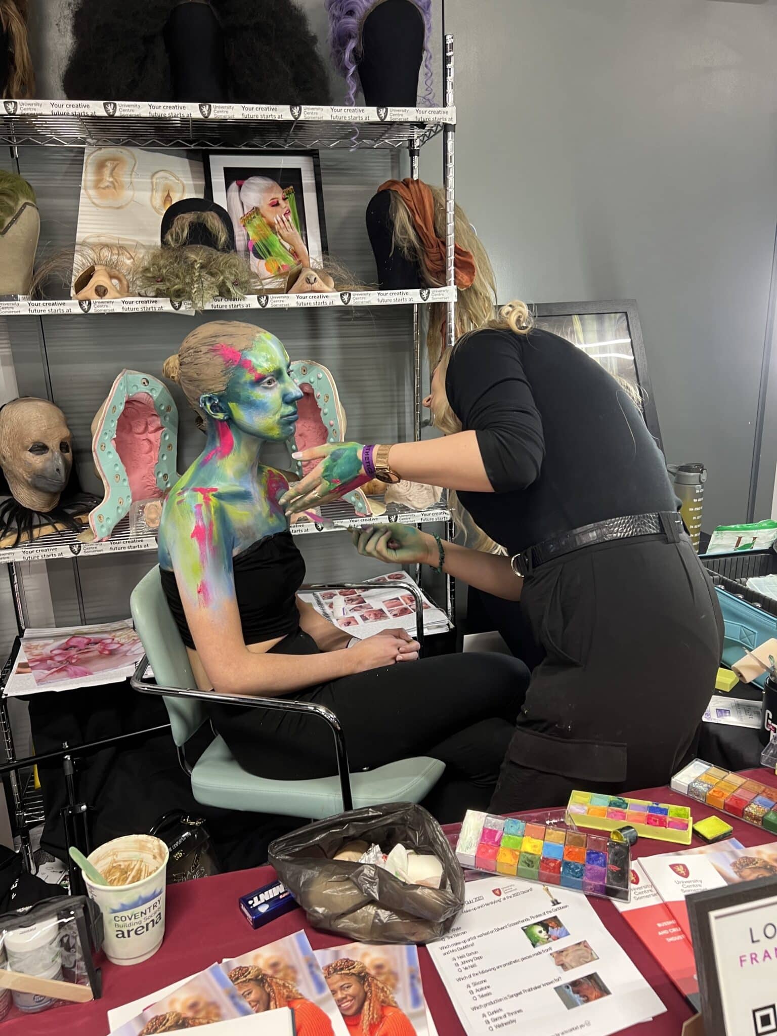 Make Up students delve into the world of prosthetics - prosthetics trip