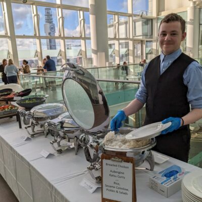 Dylan as hospitality apprentice