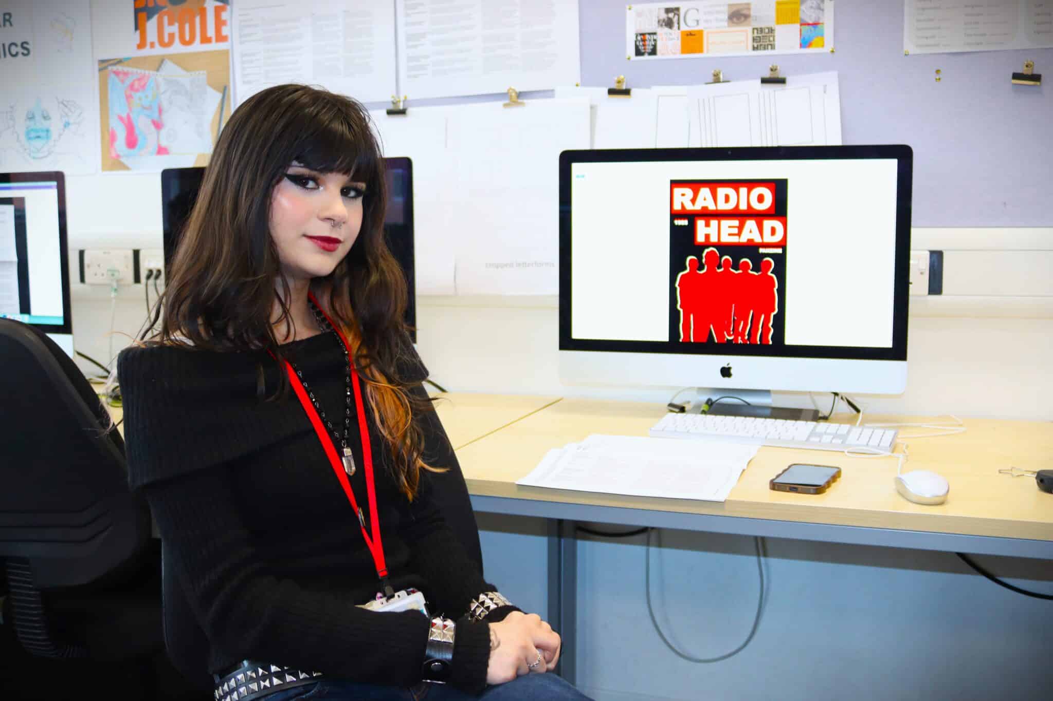 graphic design student and her work