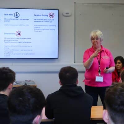 driving safety talk to students