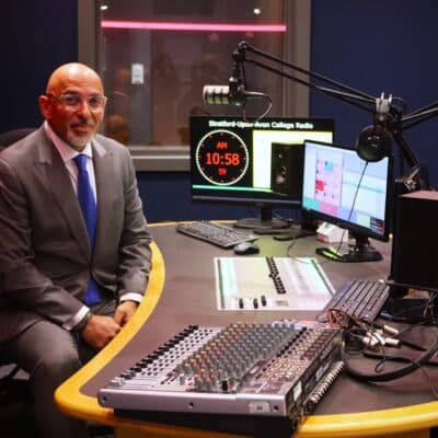 mp in radio studio