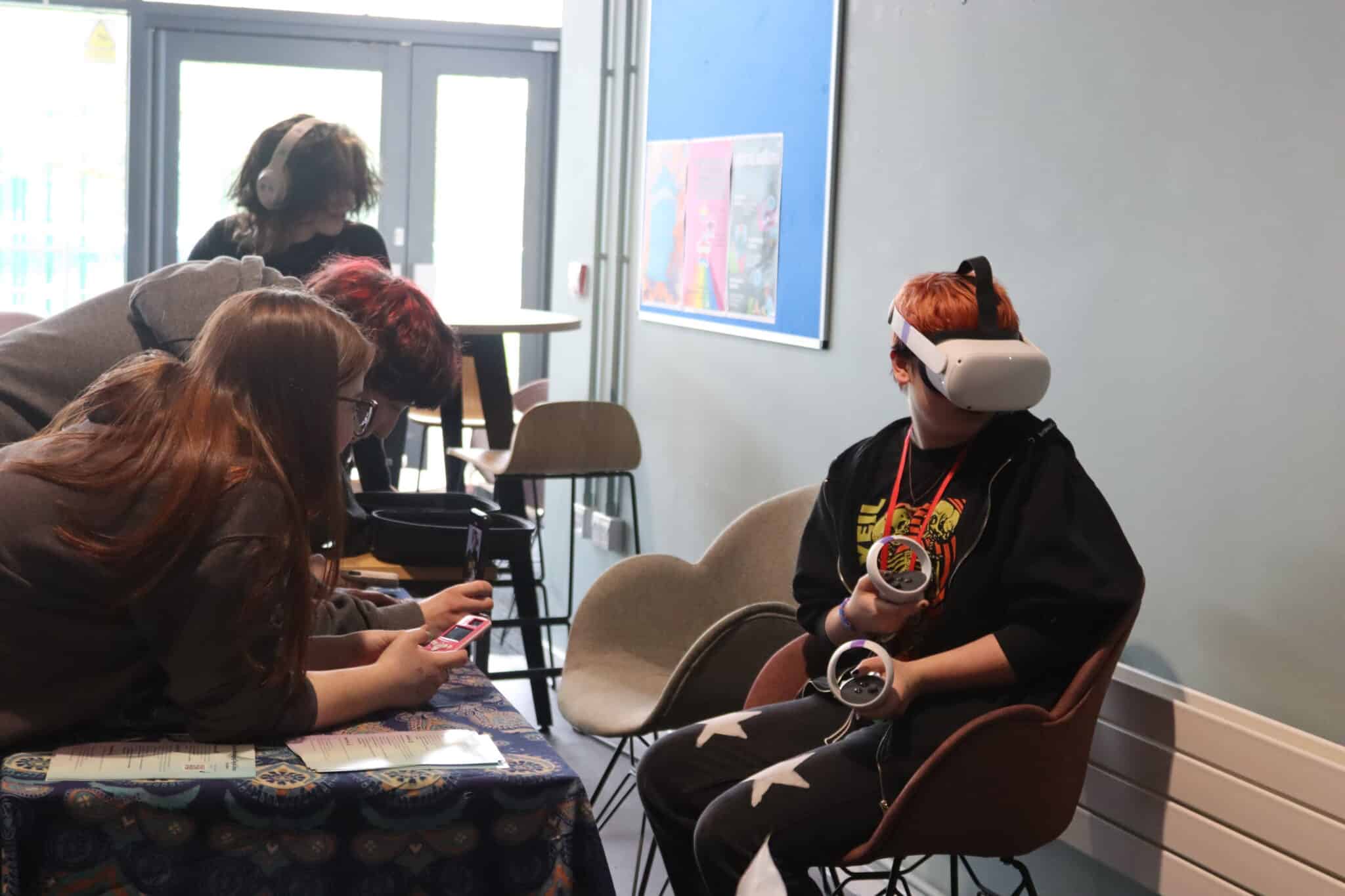 College launches Make The Days Count campaign - student using VR
