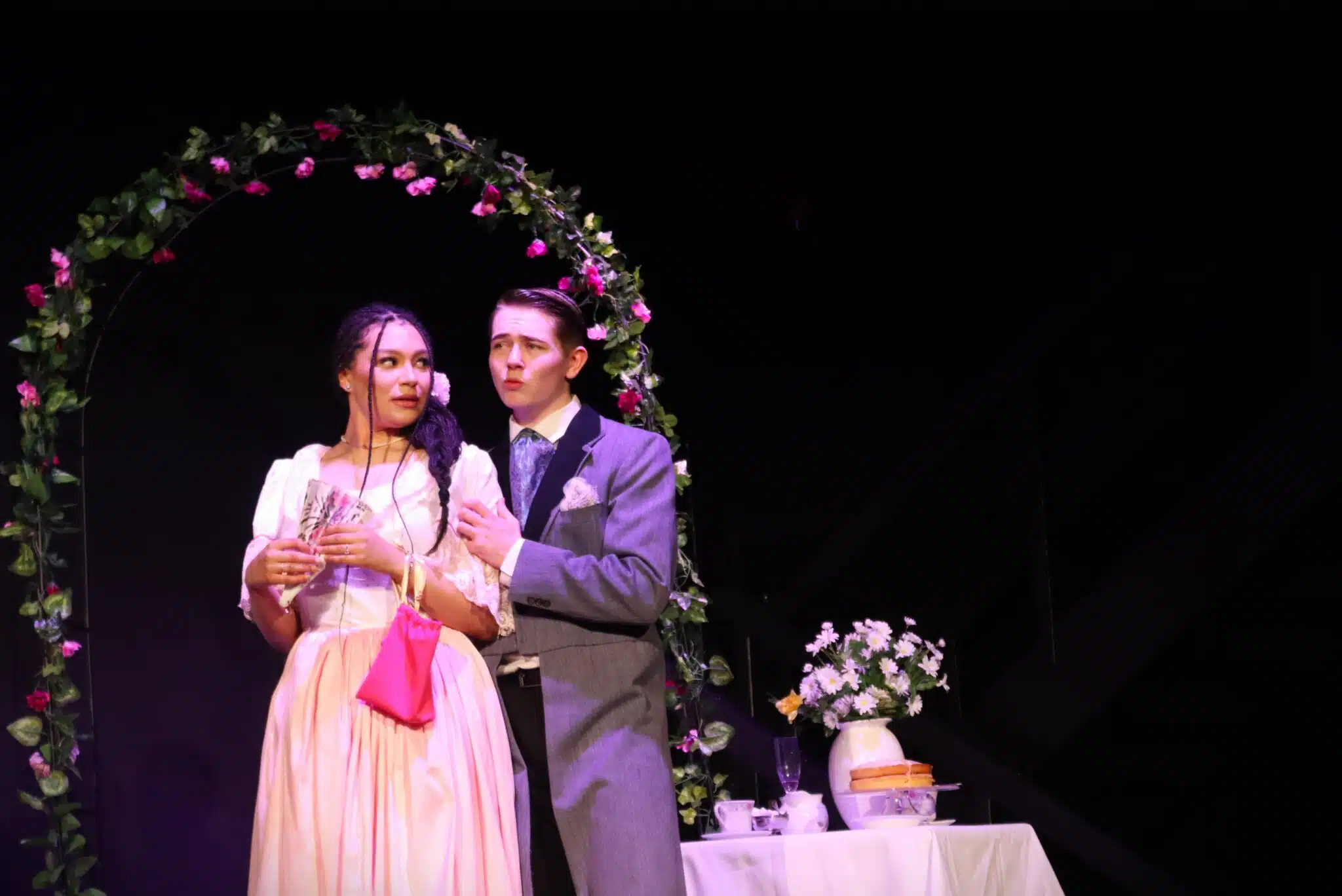 acting department students on stage