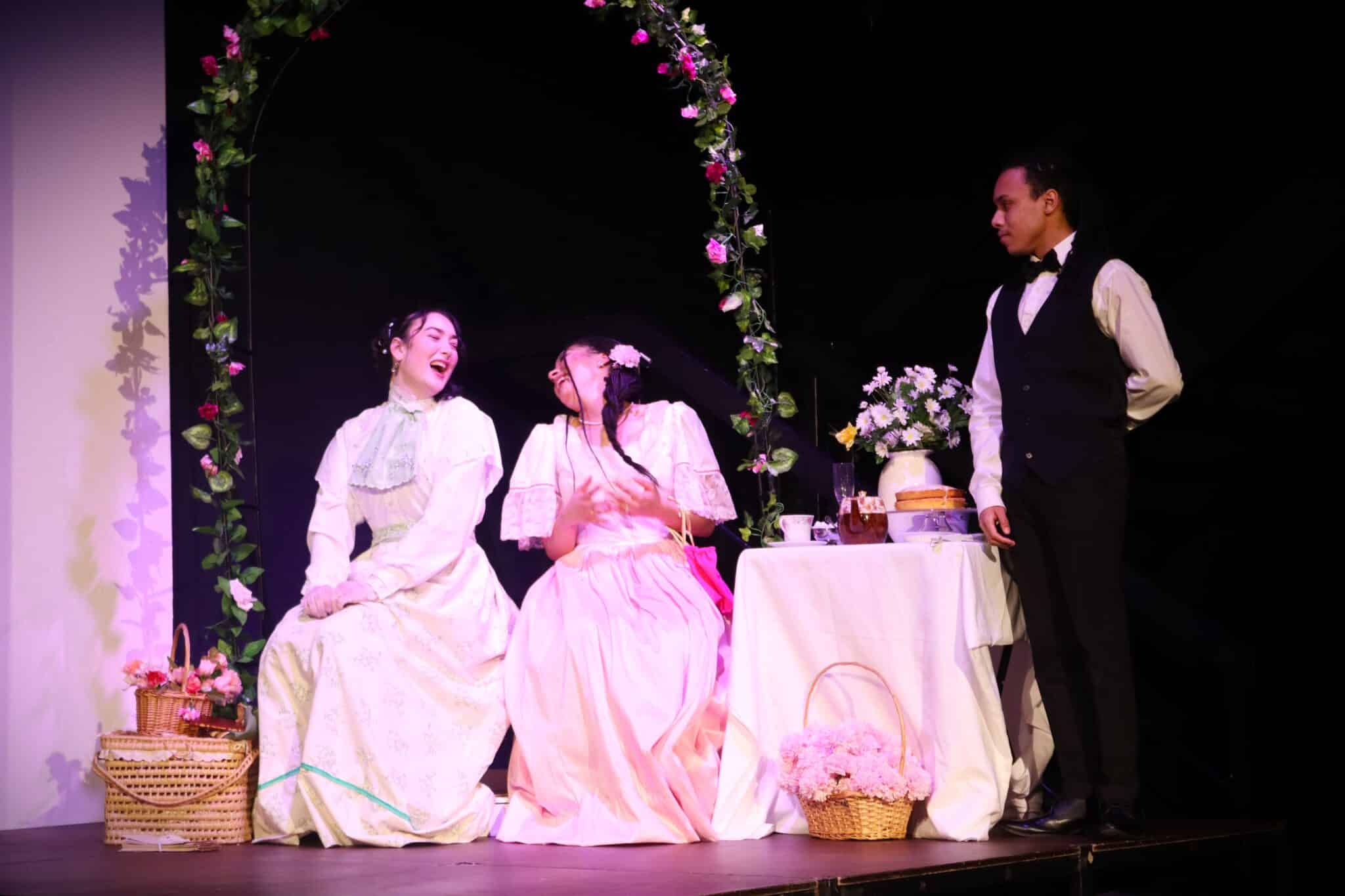 acting students on stage