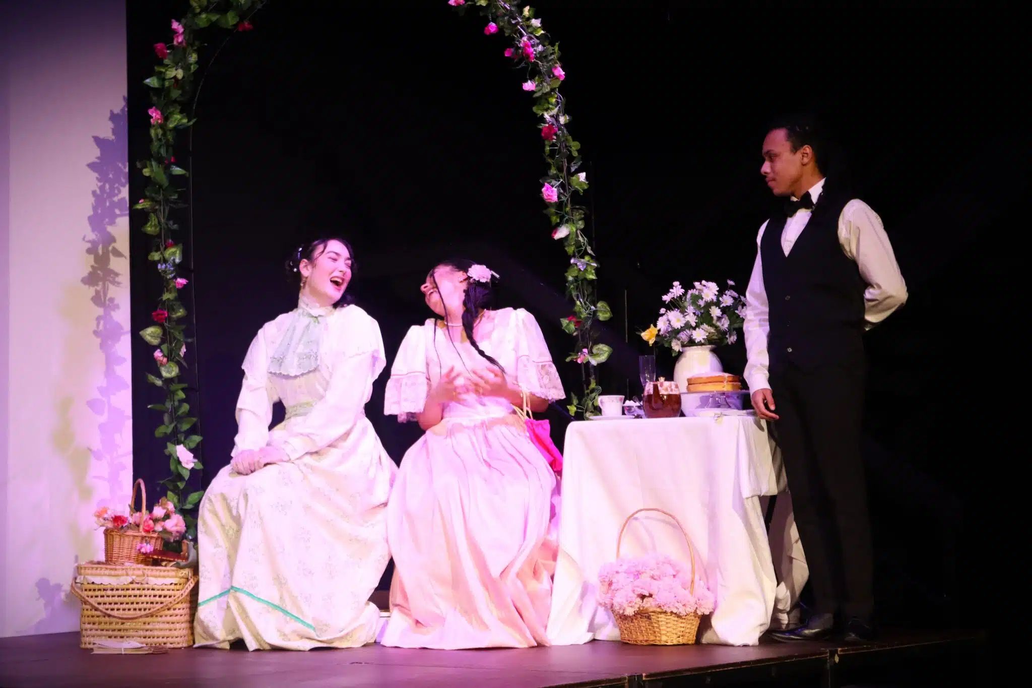 acting students on stage