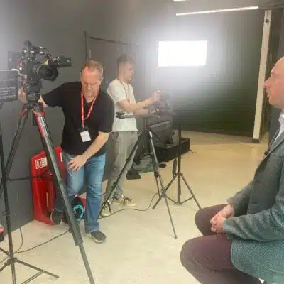 Photography student at work experience