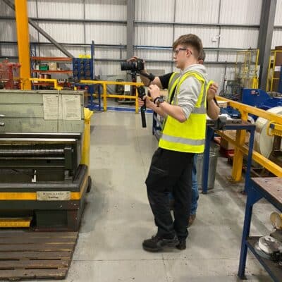jamie takin photos at work experience