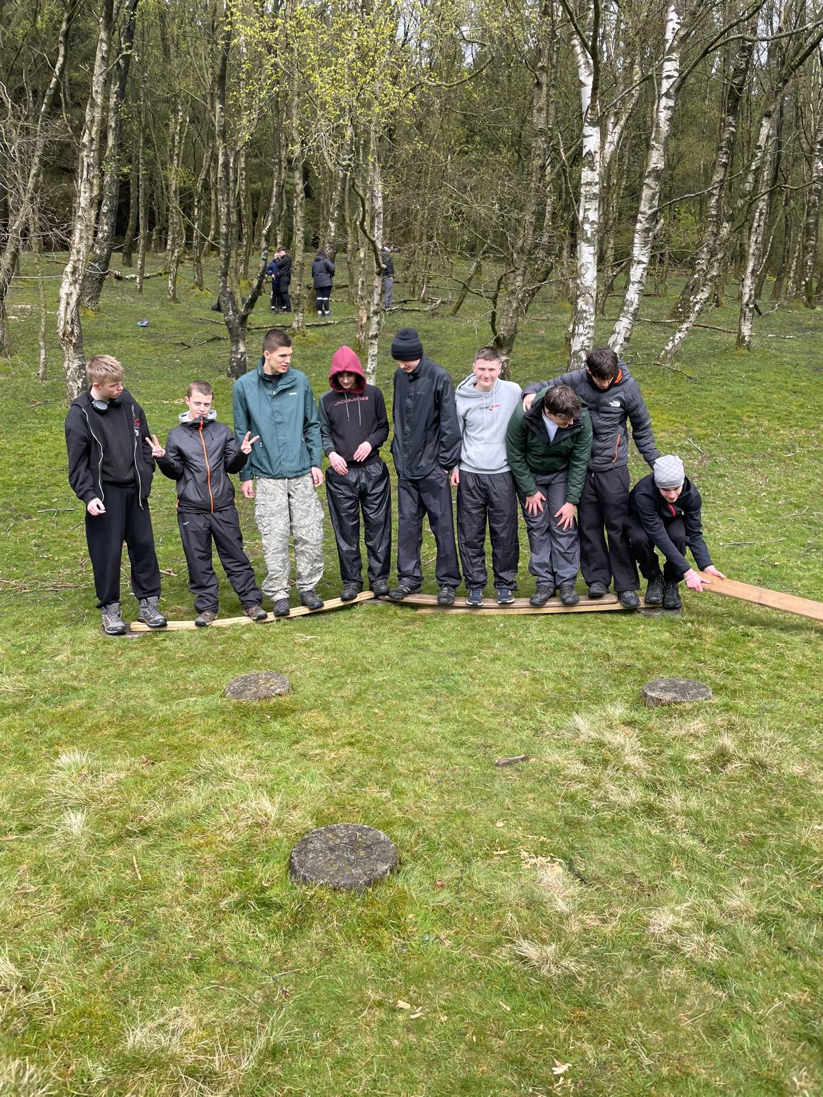 UPS students take part in Peak District challenge - students having fun