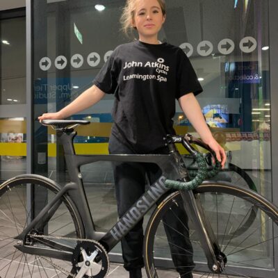 imogen with her bike