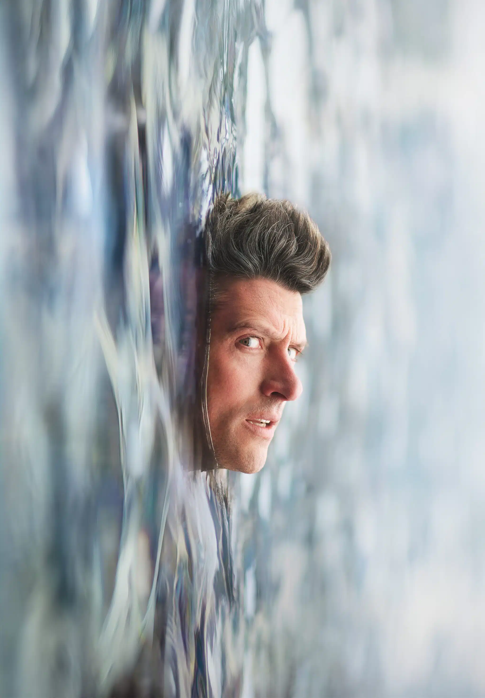 Man in water
