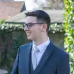 Student smiling at camera